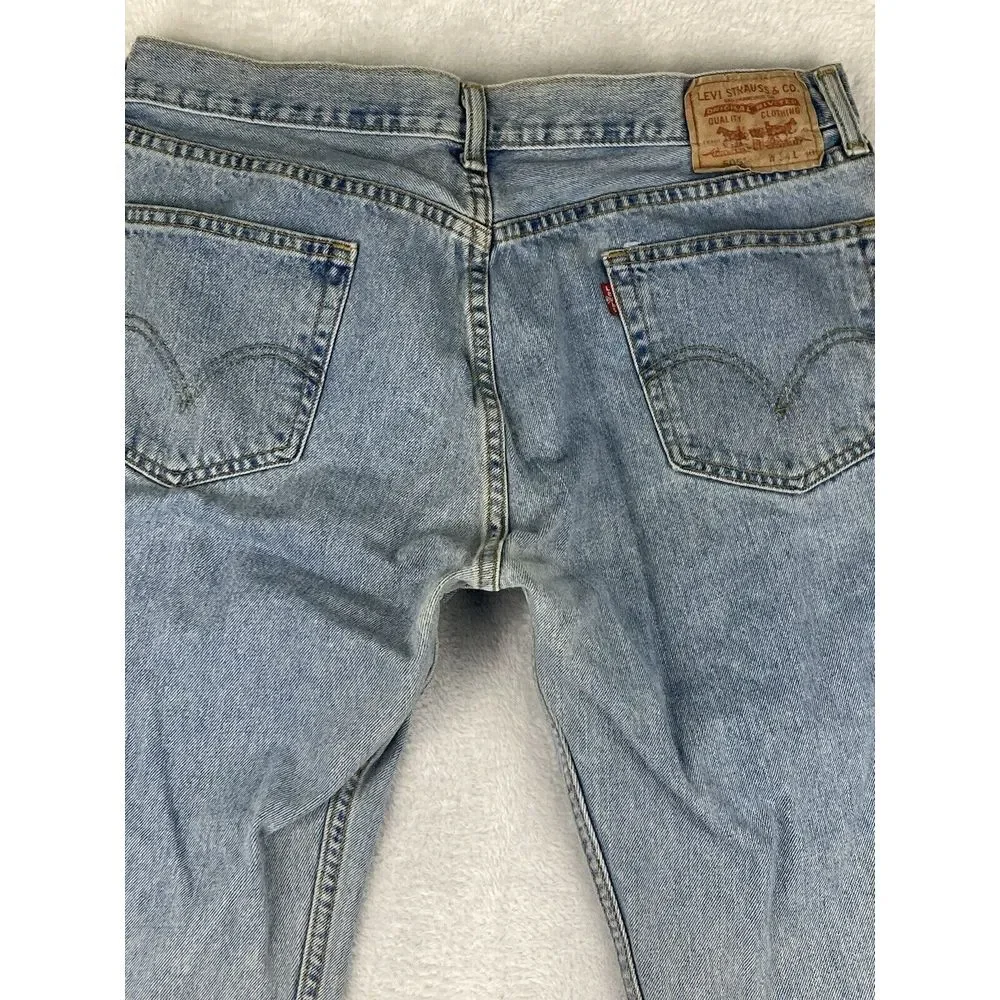 Levi's 505 Jeans Mens‎ Straight Fit Denim Blue Size 34x30